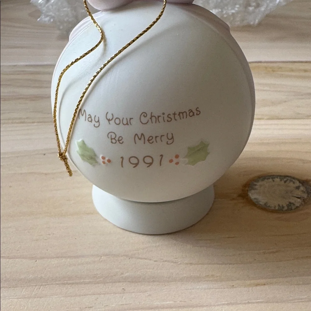 Special 1991 Issue Precious Moments “May Your Christmas Be Merry” Ornament